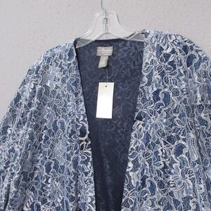 Chicos Travelers‎ Collection Ellie Jacket Topper 2 Large Lace Wedding Party NWT